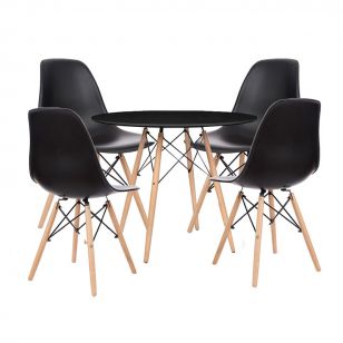 Living Style - Combo Eco 1,40 mts + 4 Sillas Eames